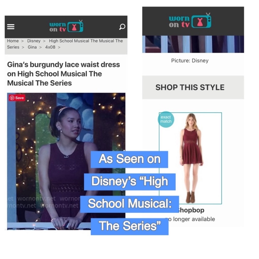 NWOT Free People Dress-ASO High School Musical & Taylor Swift